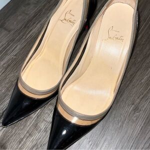 Christian Louboutin Paulina heels in patent black